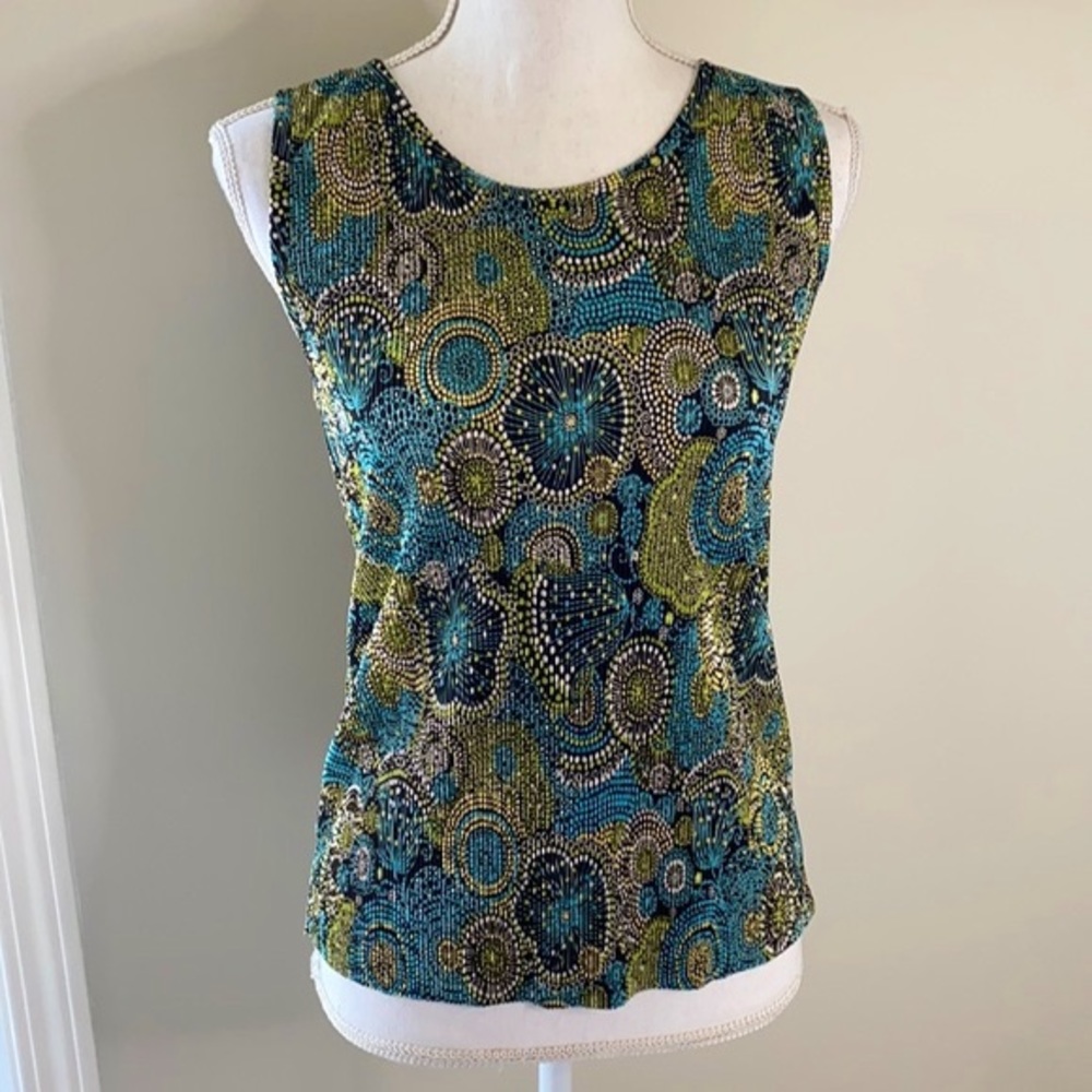 Plissé • 90s Vintage Pleated Print Tank